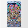 Wiana: abstract painting symbolising "the Mother", with intertwining roots sprawling across the canvas