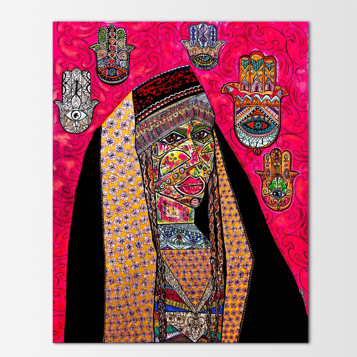 Qadira: limited edition print of a strong, capable woman radiating power and quiet femininity