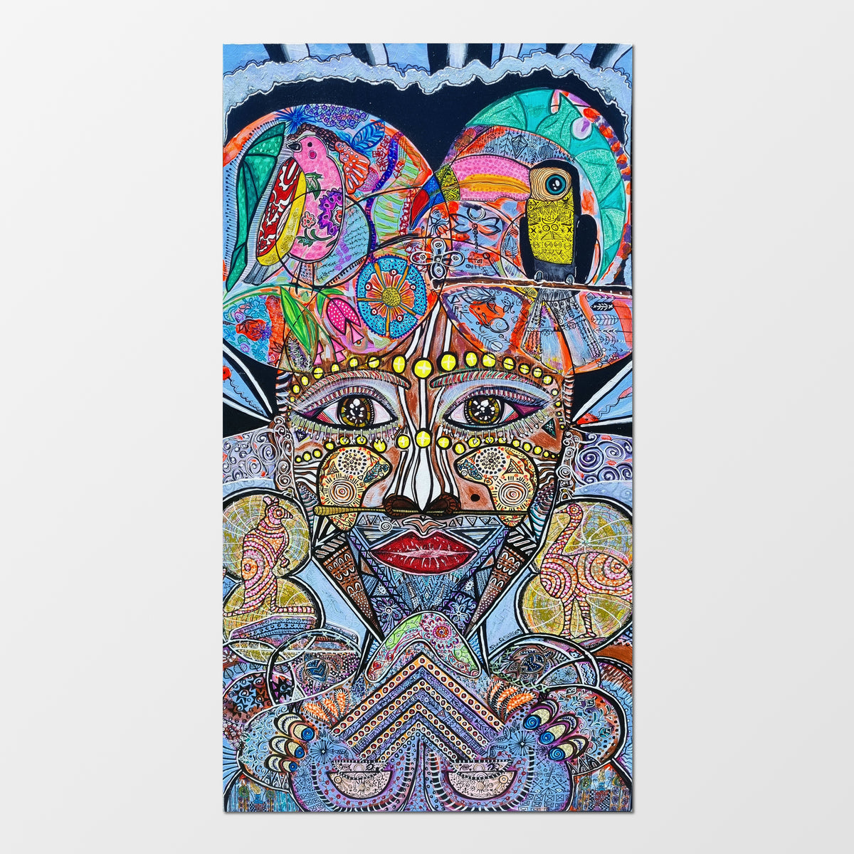 Wiana: fine art print symbolising "the Mother", with intertwining roots across the canvas
