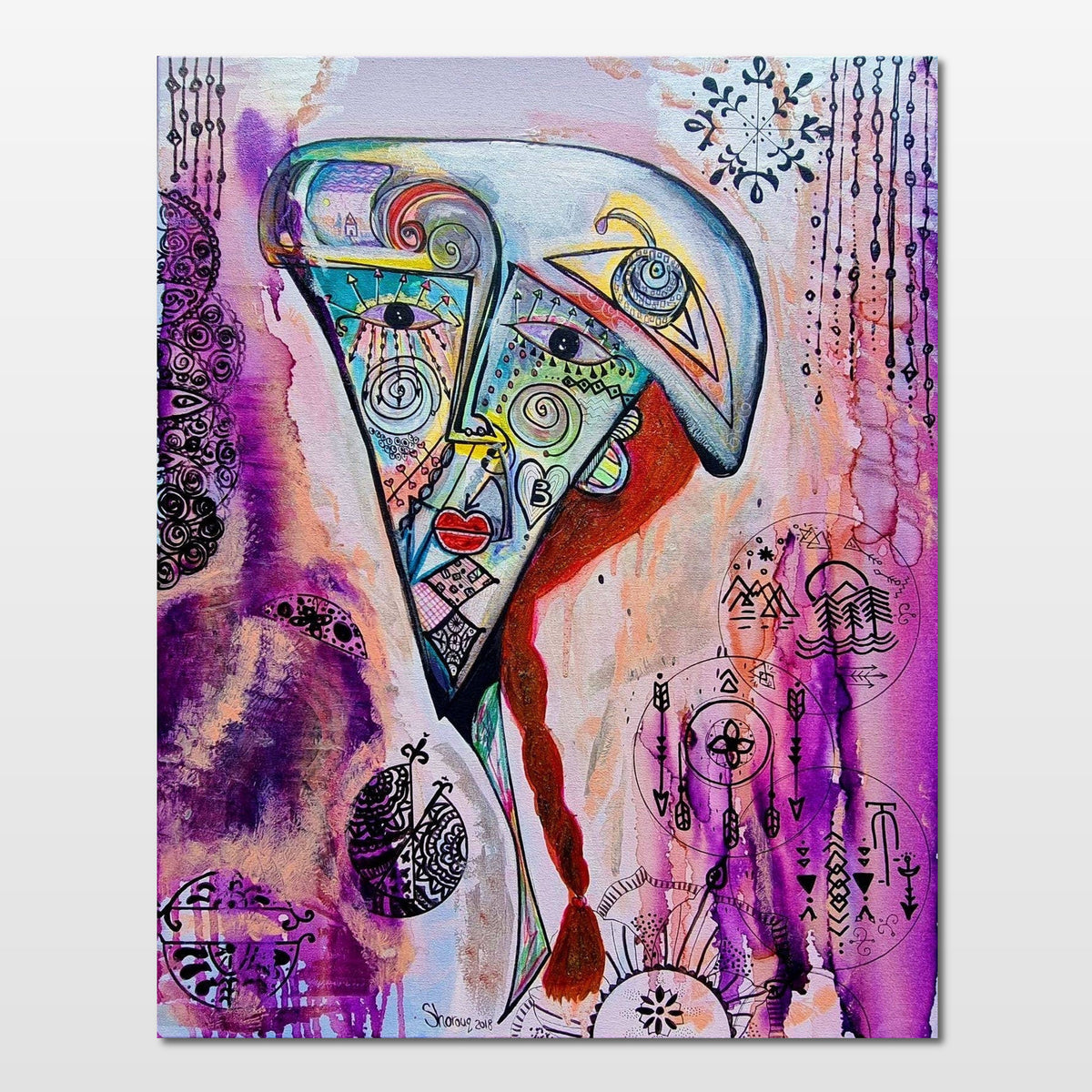 Rosado: fine art print of a soft, warm figure whose gentleness hides quiet inner strength