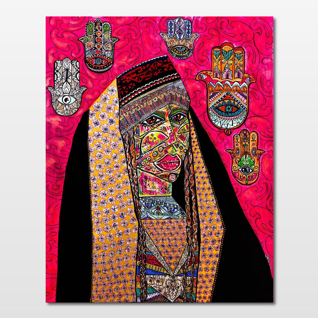Qadira: fine art print of a strong, capable woman radiating power and quiet femininity