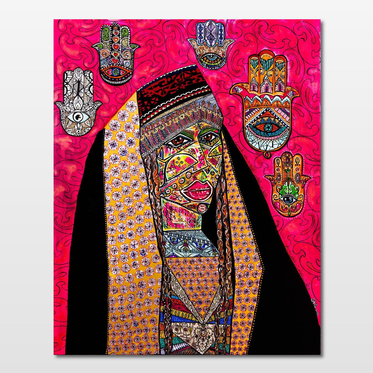 Qadira: fine art print of a strong, capable woman radiating power and quiet femininity