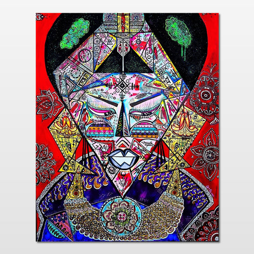 Bishop: fine art print of a loyal, devoted servant figure inspired by the chess piece