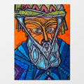 Ibn Sina: abstract figurative painting honouring the physician, philosopher and scientist of medicine
